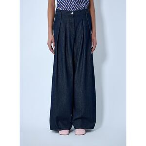 Dries Van Noten Women Wide-Leg Denim Trousers